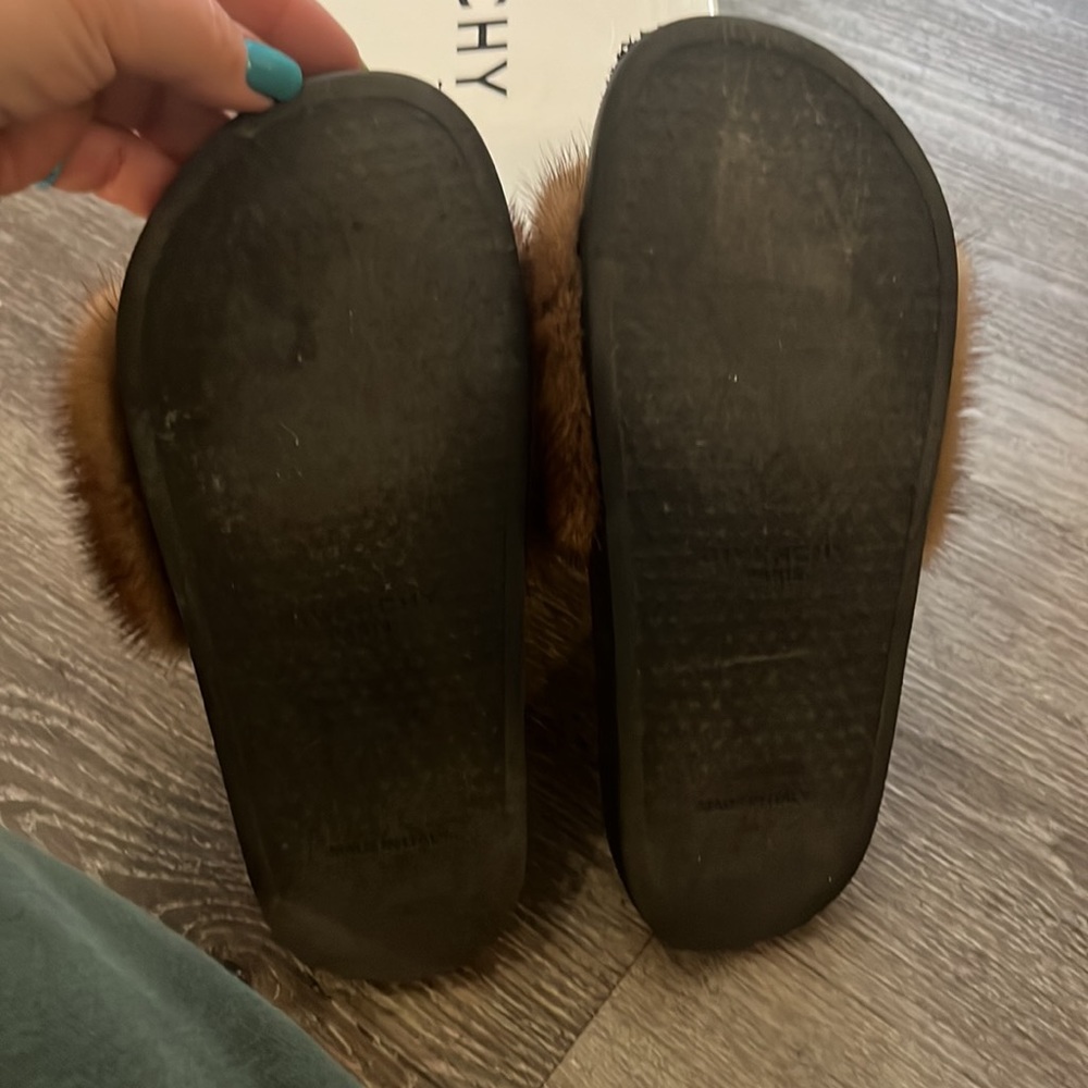 Givenchy Fur Slip On Slides - image 6